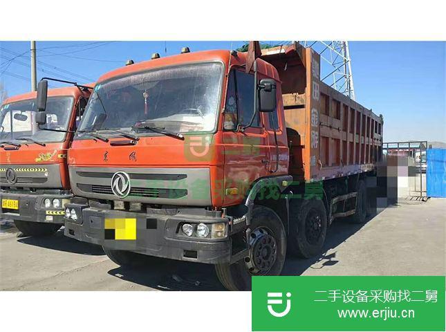山西出售二手東風金剛前四后八輕皮自卸車