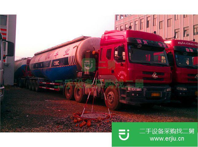 遼寧出售二手東風柳汽水泥粉灌半掛車