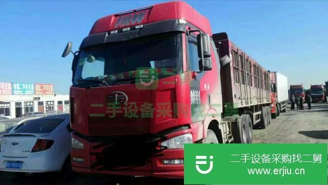 陜西出售二手一汽解放J6前四后八半掛車