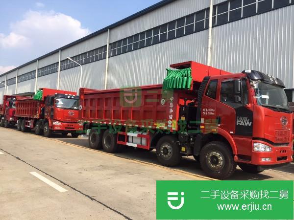 河南出售二手一汽解放J6P自卸車