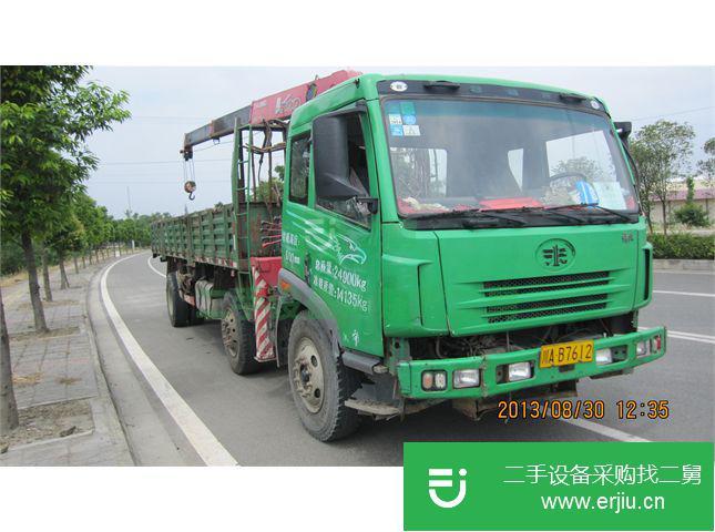 四川出售二手一汽解放隨車吊