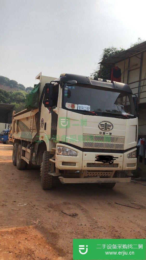 廣東出售二手一汽解放J6P自卸車