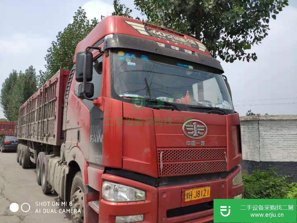 河南出售二手解放J6半掛車