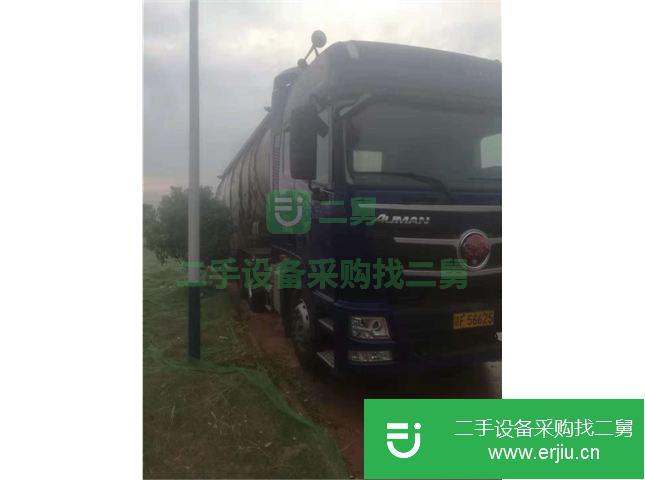 江西出售二手福田歐曼粉粒物料運輸車