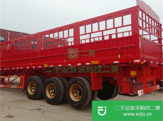 山東出售二手的倉欄半掛車