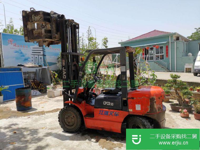湖北出售二手江淮圓抱夾叉車