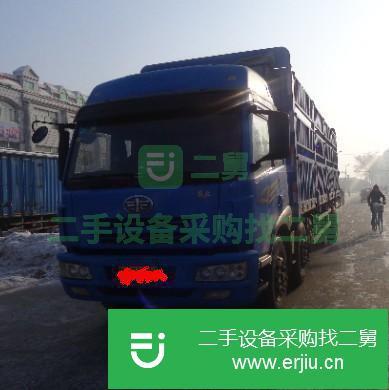 黑龍江出售二手一汽解放高欄載貨車