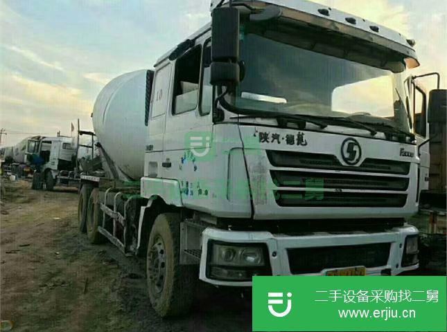 山東出售二手陜汽重卡德龍攪拌車  375馬力