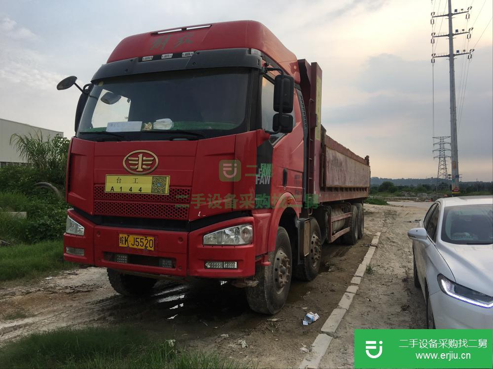 福建出售二手解放J6前四后八自卸貨車