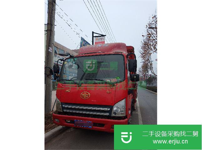 河南出售二手一汽解放J6前二后四倉柵貨車