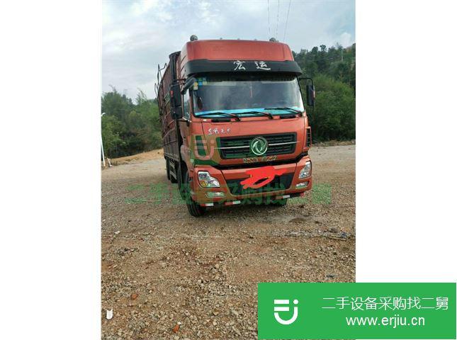 湖南出售二手東風天龍前四后八高欄貨車