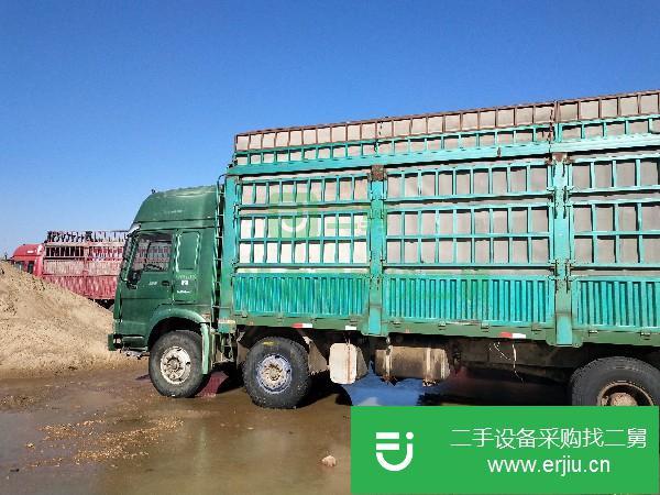 黑龍江出售二手重汽豪沃高欄貨車