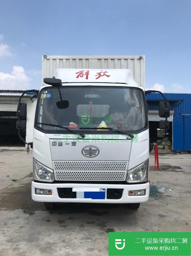 山東出售二手一汽解放廂式貨車