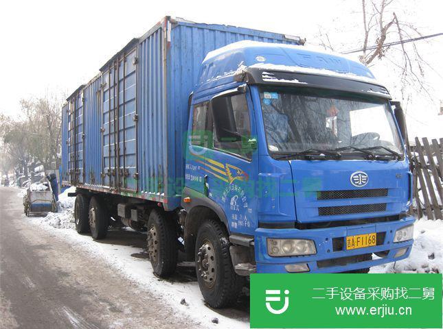 吉林出售二手青島解放廂式貨車(chē)