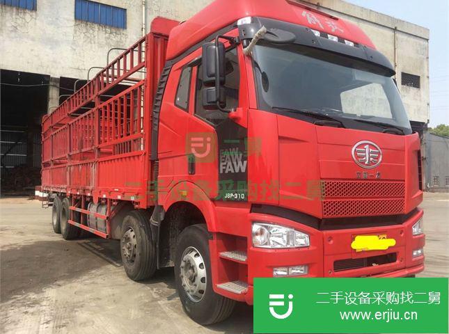 浙江出售二手一汽解放J6P倉柵載貨車