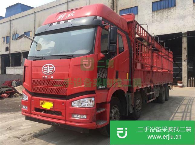 浙江出售二手一汽解放J6P倉柵載貨車