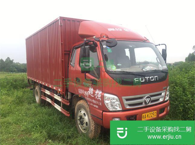 廣西出售二手福田奧鈴154馬力廂式貨車