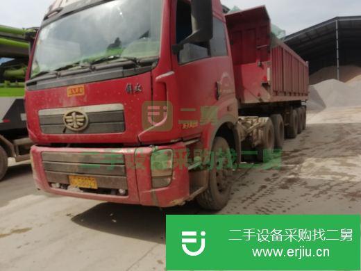 安微出售二手解放自卸半掛車