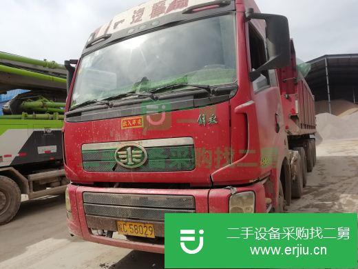 安微出售二手解放自卸半掛車