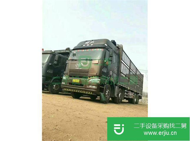 遼寧出售二手一汽解放J6前四后八高欄貨車