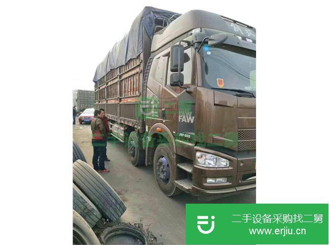 遼寧出售二手一汽解放J6前四后八高欄貨車