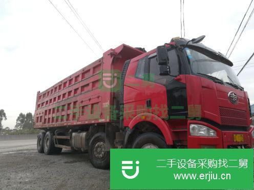 廣東出售二手一汽解放J6P前四后八自卸車