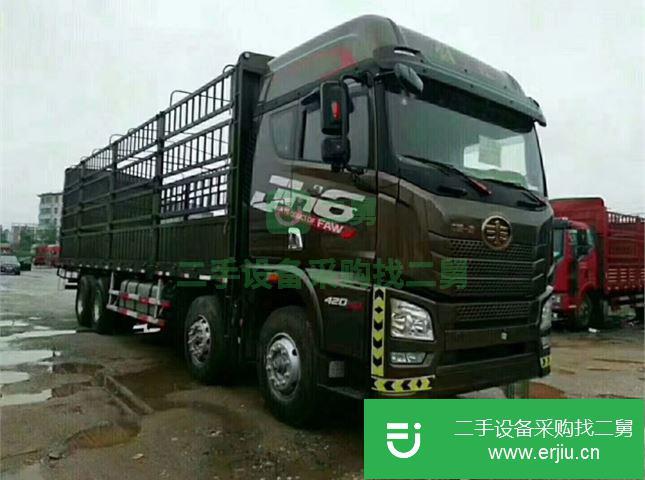 江西出售二手青島解放JH6前四后八蒼柵式貨車