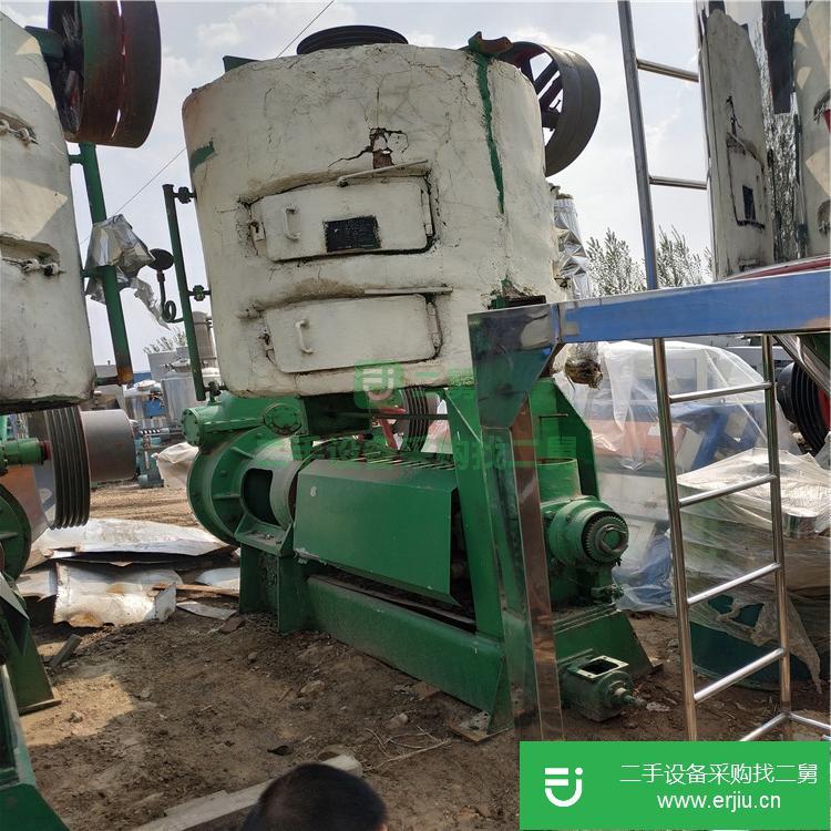 山東出售二手廣鑫糧油200A-3 螺旋式榨油機