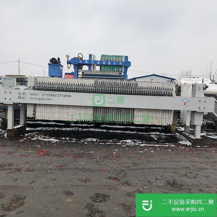 山東出售二手污泥脫水自動板框壓濾機