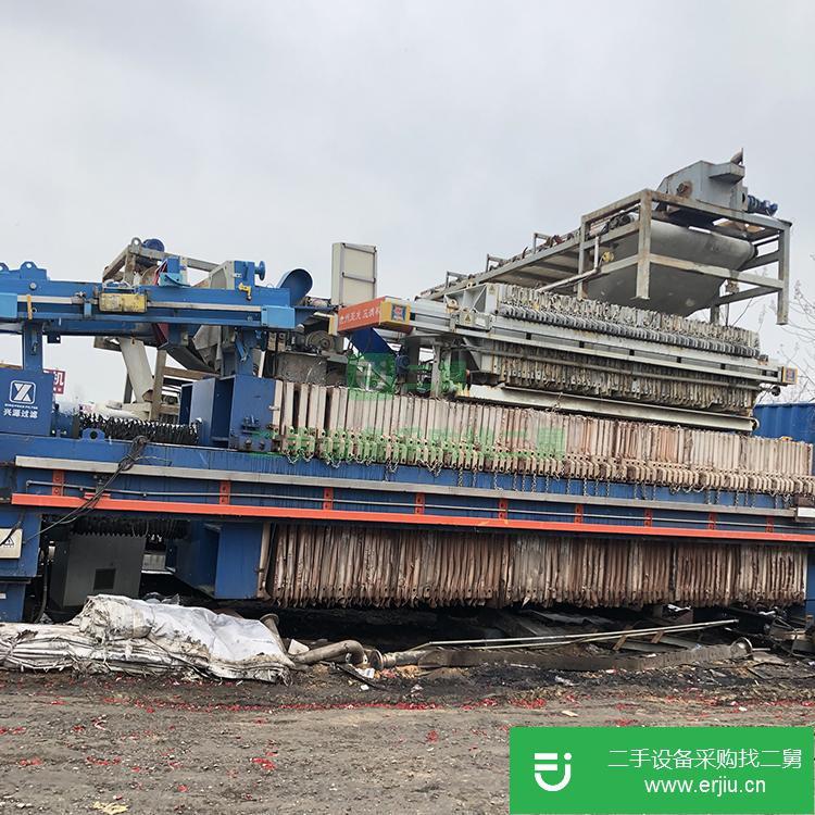 山東出售二手污泥脫水自動板框壓濾機