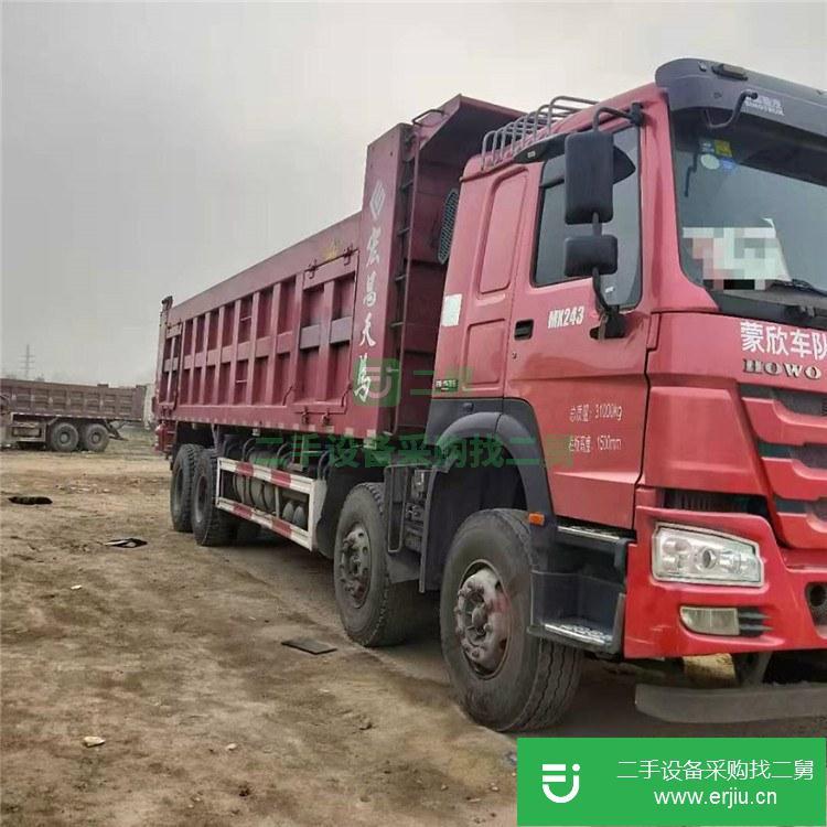山東出售二手豪沃前四后八工程自卸車
