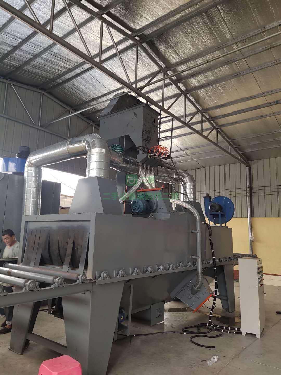 河北出售二手九成新的Q69鋼結構通過式拋丸機