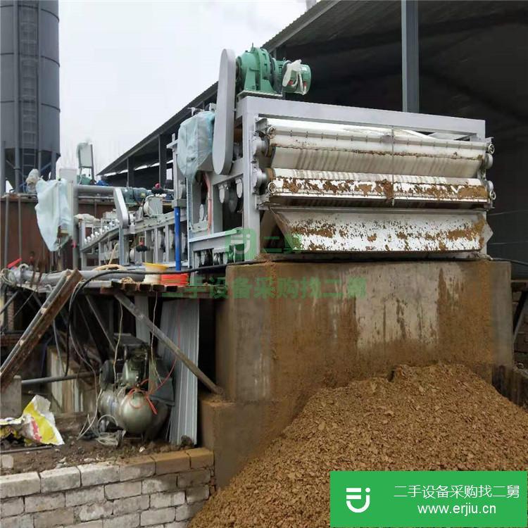 山東出售二手濃縮帶式污泥脫水壓濾機(jī)