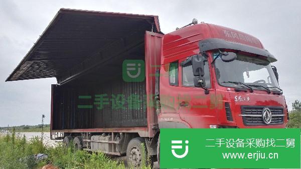 湖北出售二手東風天龍前四后八雙飛翼廂式貨車