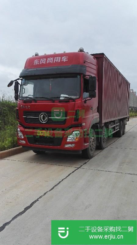 湖北出售二手東風天龍前四后八雙飛翼廂式貨車