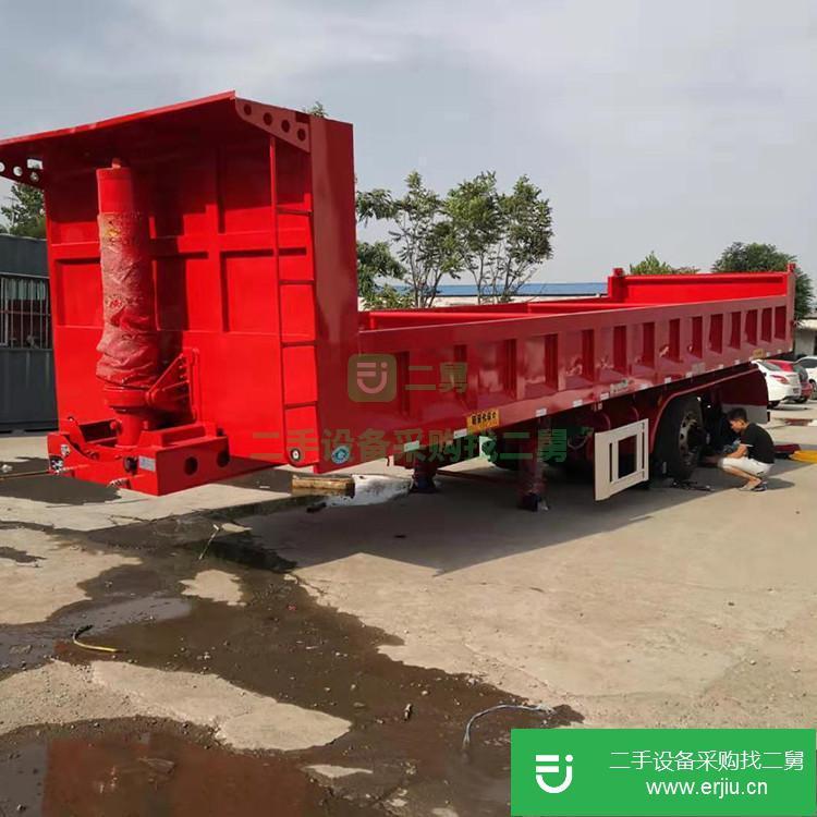 山東出售二手后翻自卸半掛車