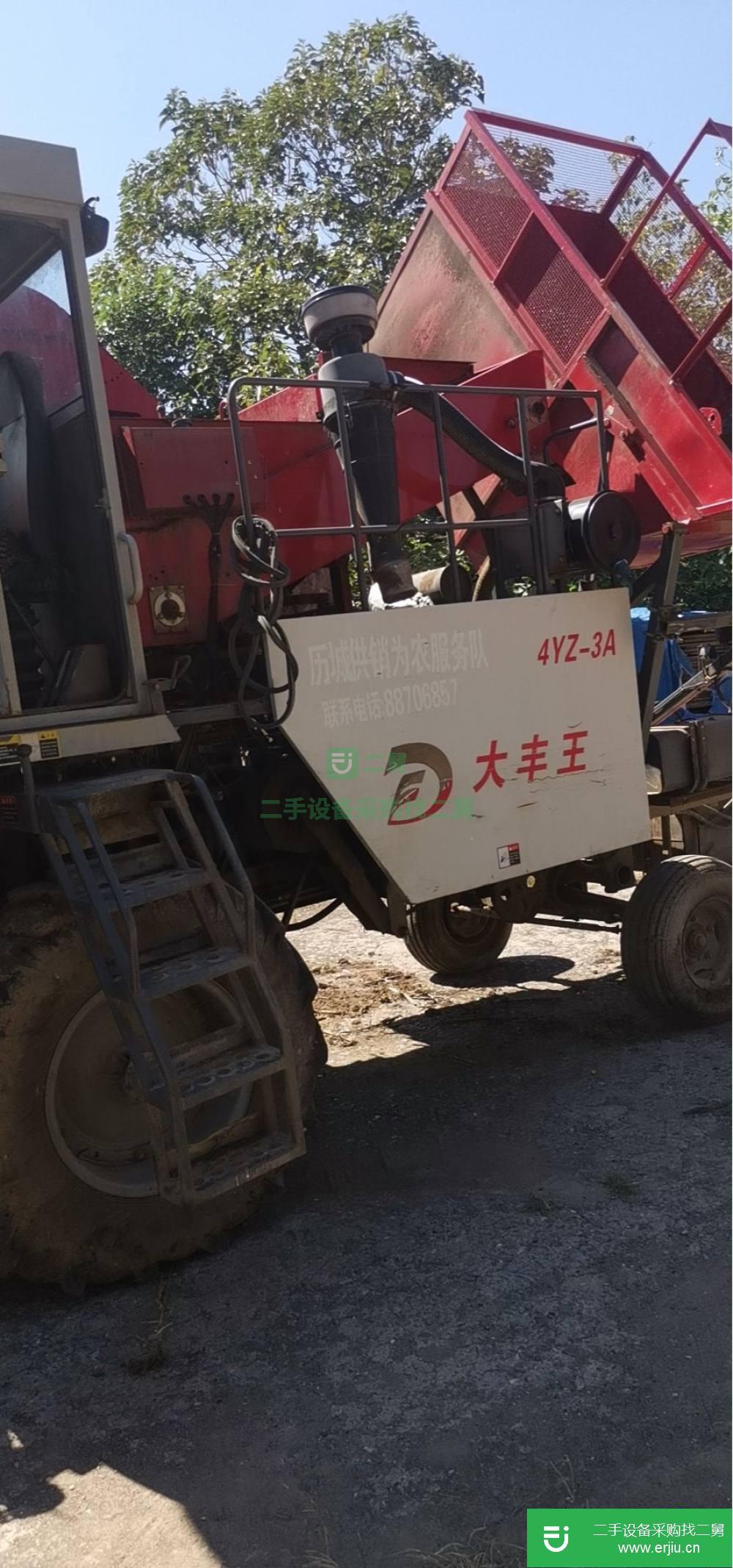 山東出售二手大豐王4YZ-3A自走式玉米聯合收獲機