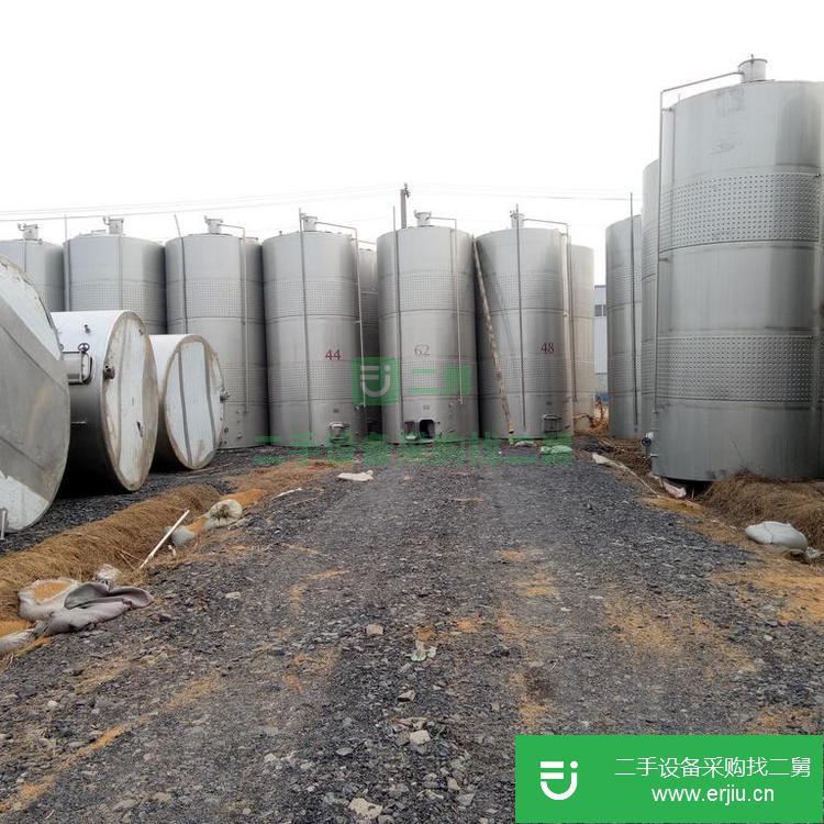 山東出售二手100立方不銹鋼儲罐