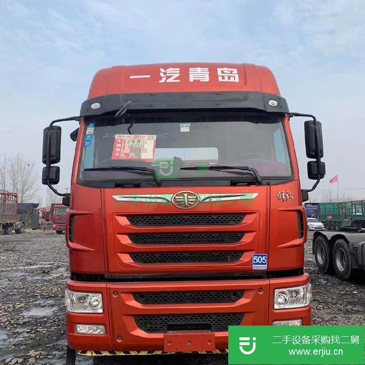 山東出售二手解放天V威輕型半掛牽引車