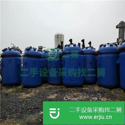 山東出售二手開式搪瓷反應釜