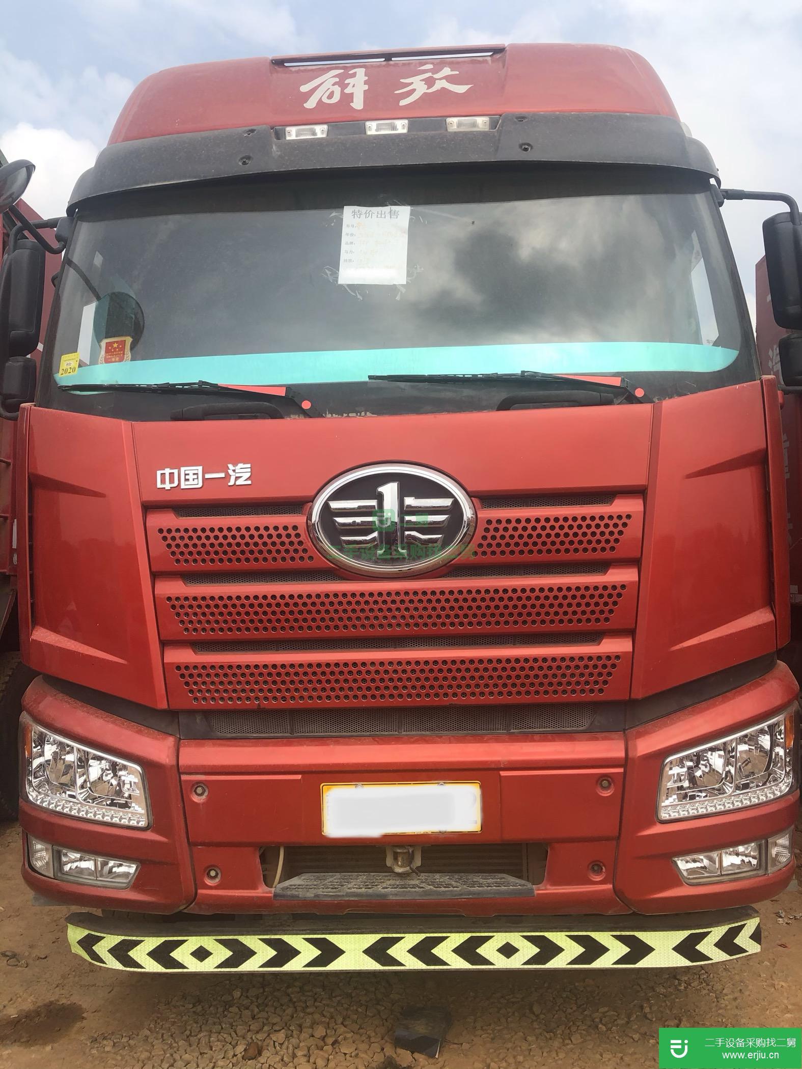 江西出售二手解放J6P自卸車