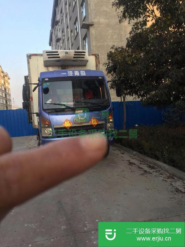 山東出售二手青島解放冷藏車