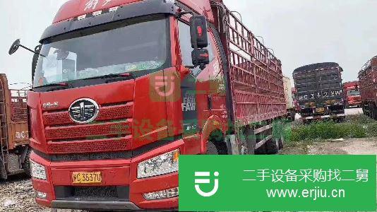江西出售二手一汽解放J6P倉(cāng)柵式載貨車