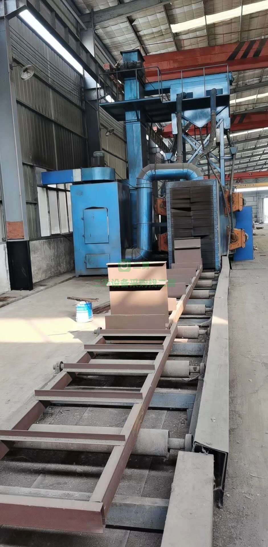 出售二手九成新的1020鋼結構專用拋丸機