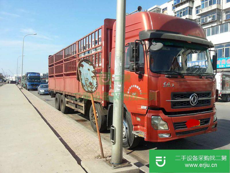 遼寧出售二手東風天龍前四后八高欄載貨車