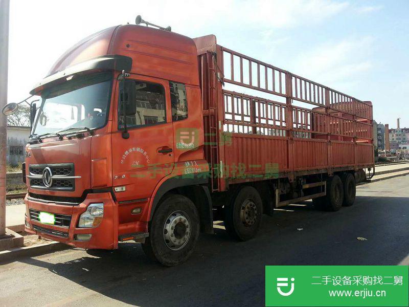 遼寧出售二手東風天龍前四后八高欄載貨車