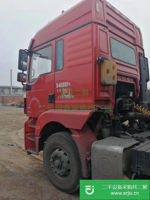 河北出售二手雙驅德龍牽引車  375馬力