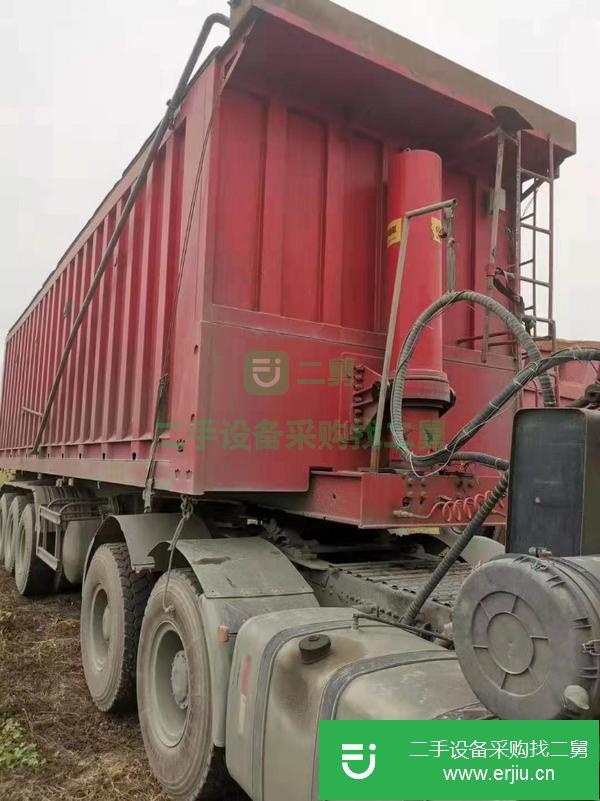 山東出售二手10米后翻半掛車