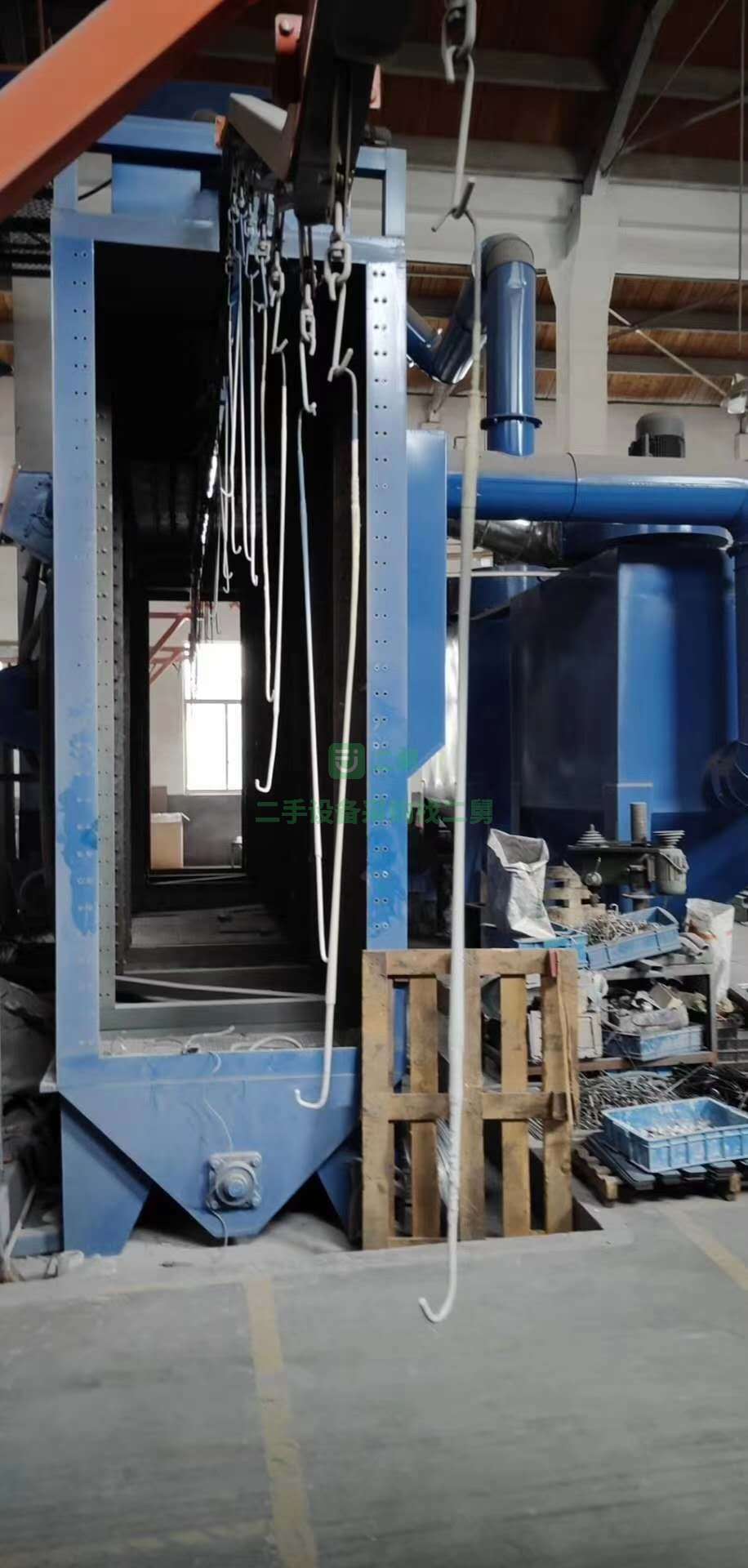 出售一臺寬一米高三米懸掛鏈通過式拋丸機，9成新