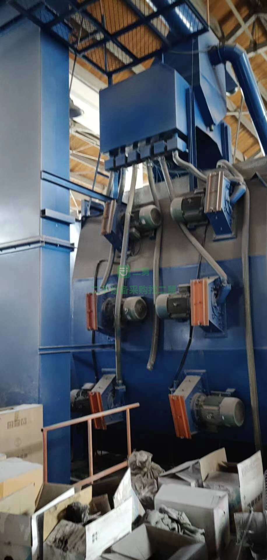 出售一臺寬一米高三米懸掛鏈通過式拋丸機，9成新